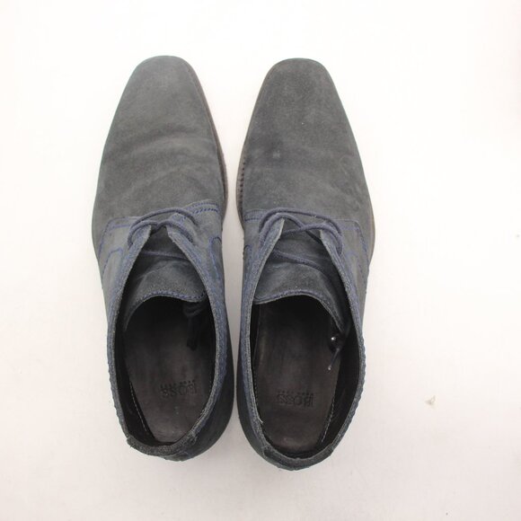 Hugo Boss Chukka  Men\'s US 7.5 UK 6.5 Navy Suede Classic Lace Up Boots main image 5